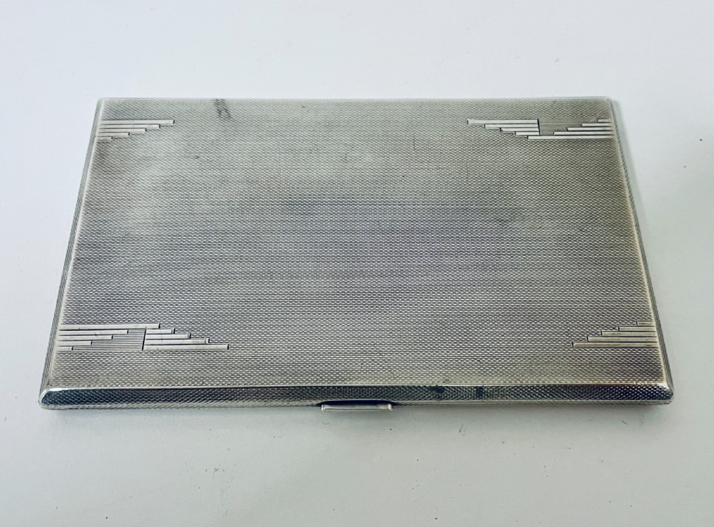 Art Deco Silver Cigarette Case