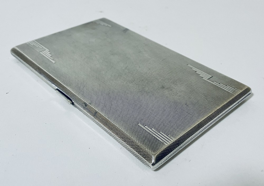 Art Deco Silver Cigarette Case View III