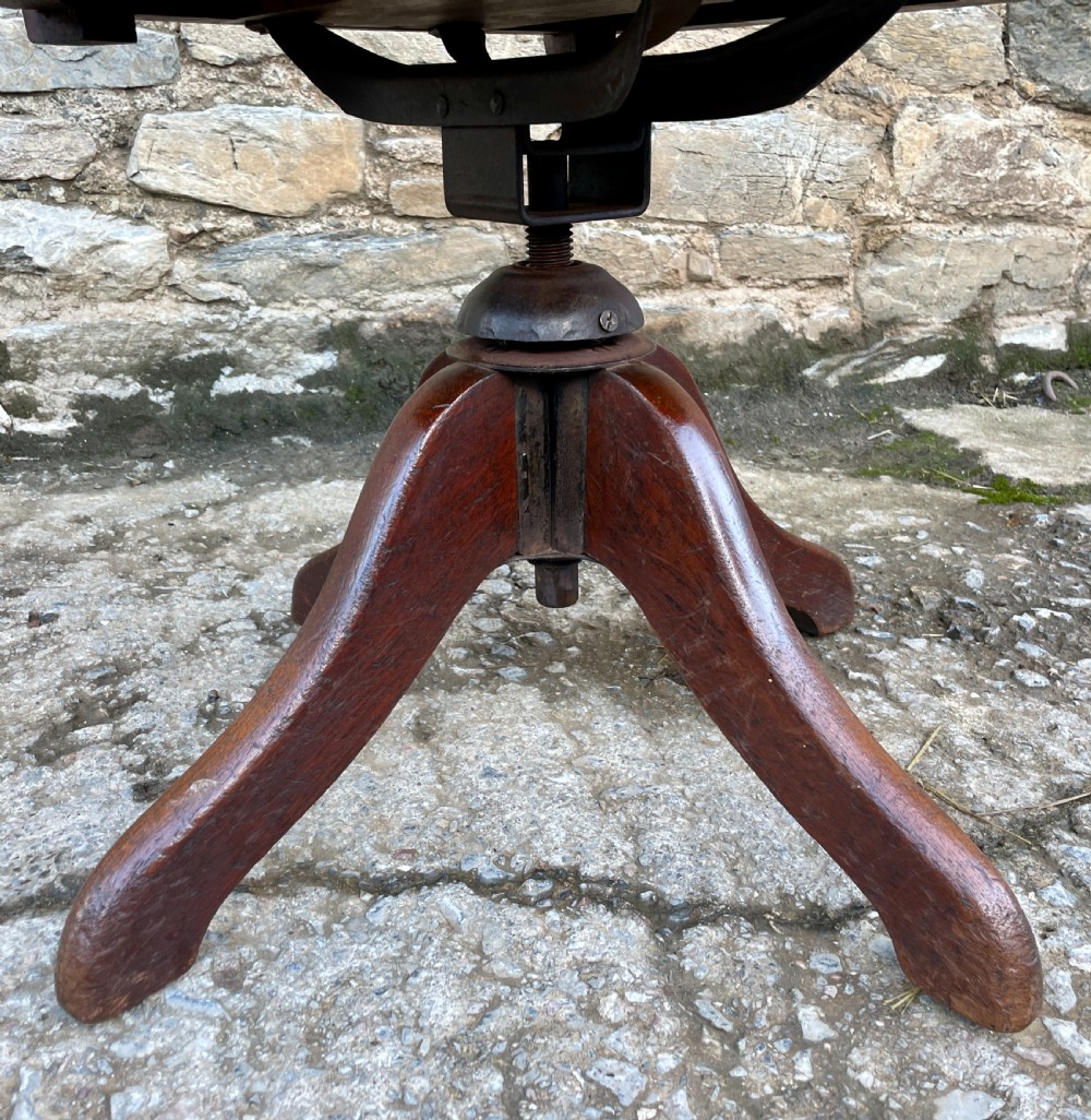 Edwardian Swivel Desk Chair View XI