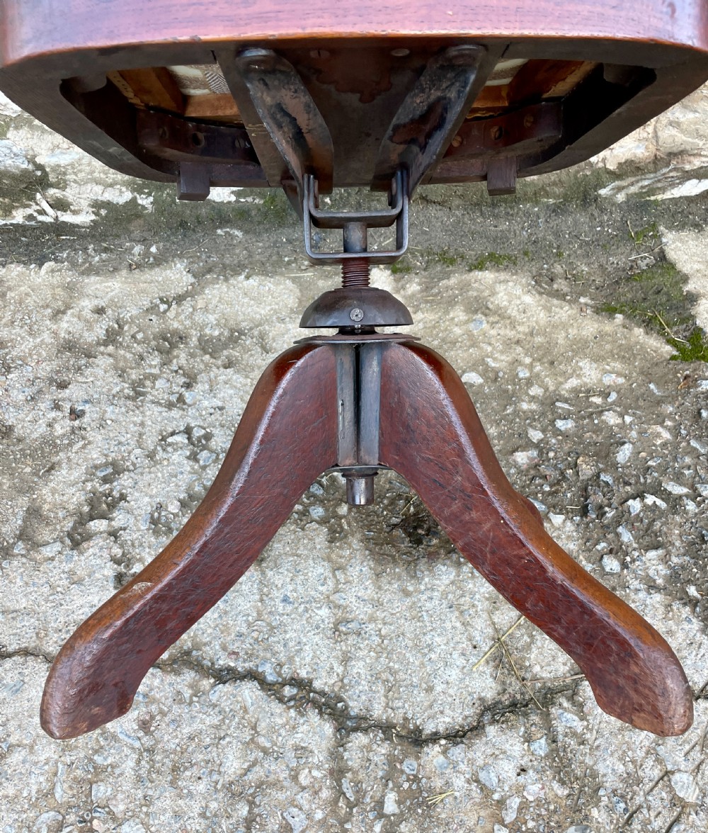 Edwardian Swivel Desk Chair View XII