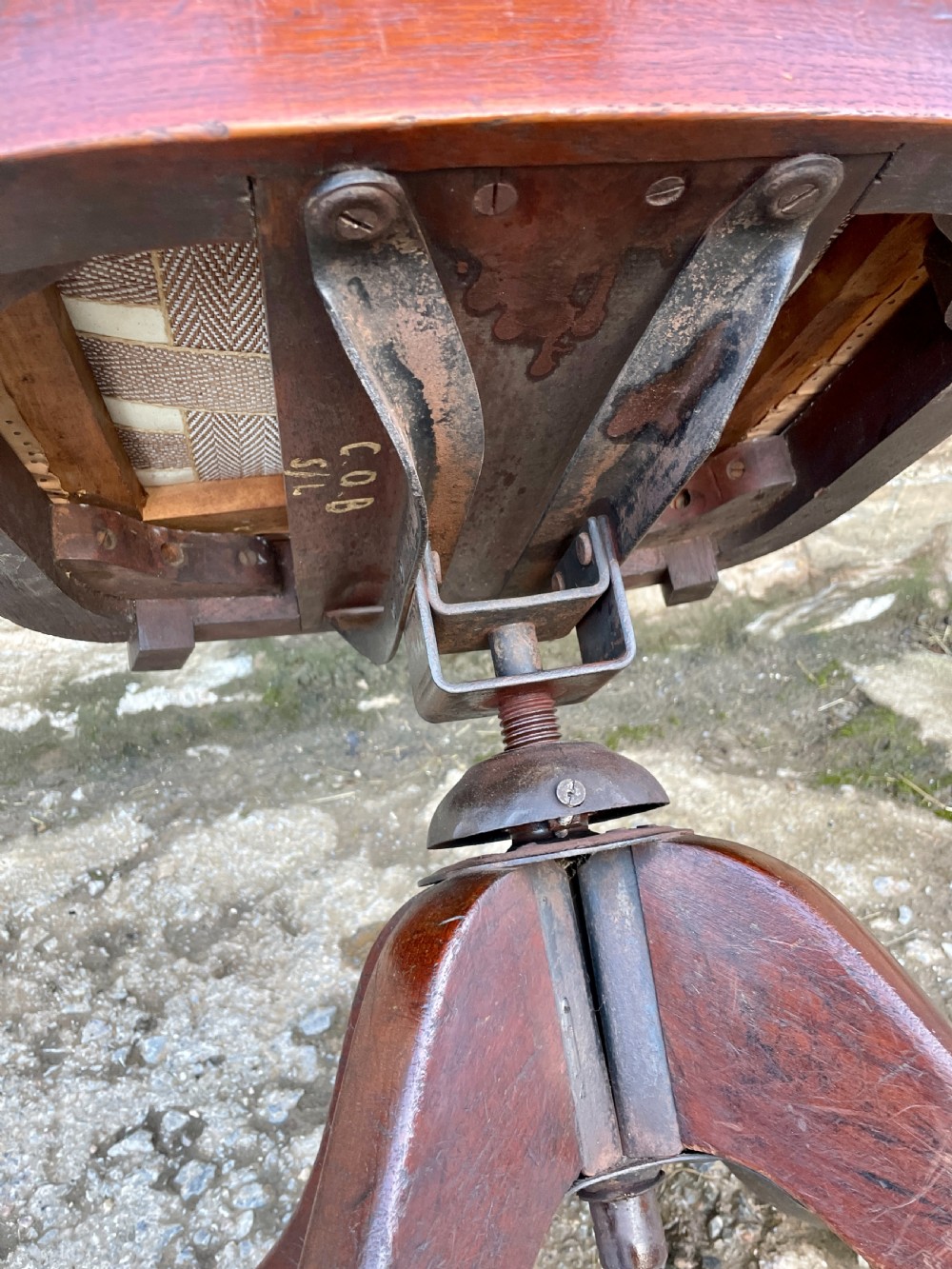 Edwardian Swivel Desk Chair View XIV