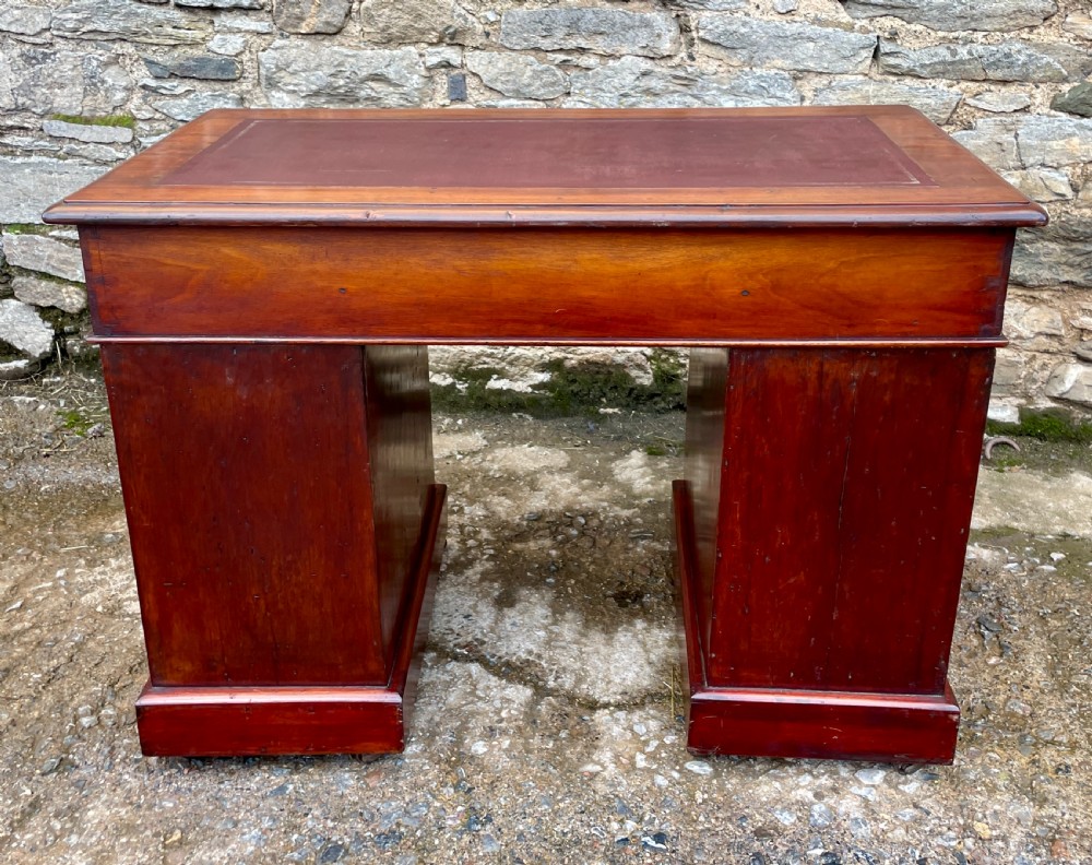 Victorian Mahogany Pedestal Desk View IX
