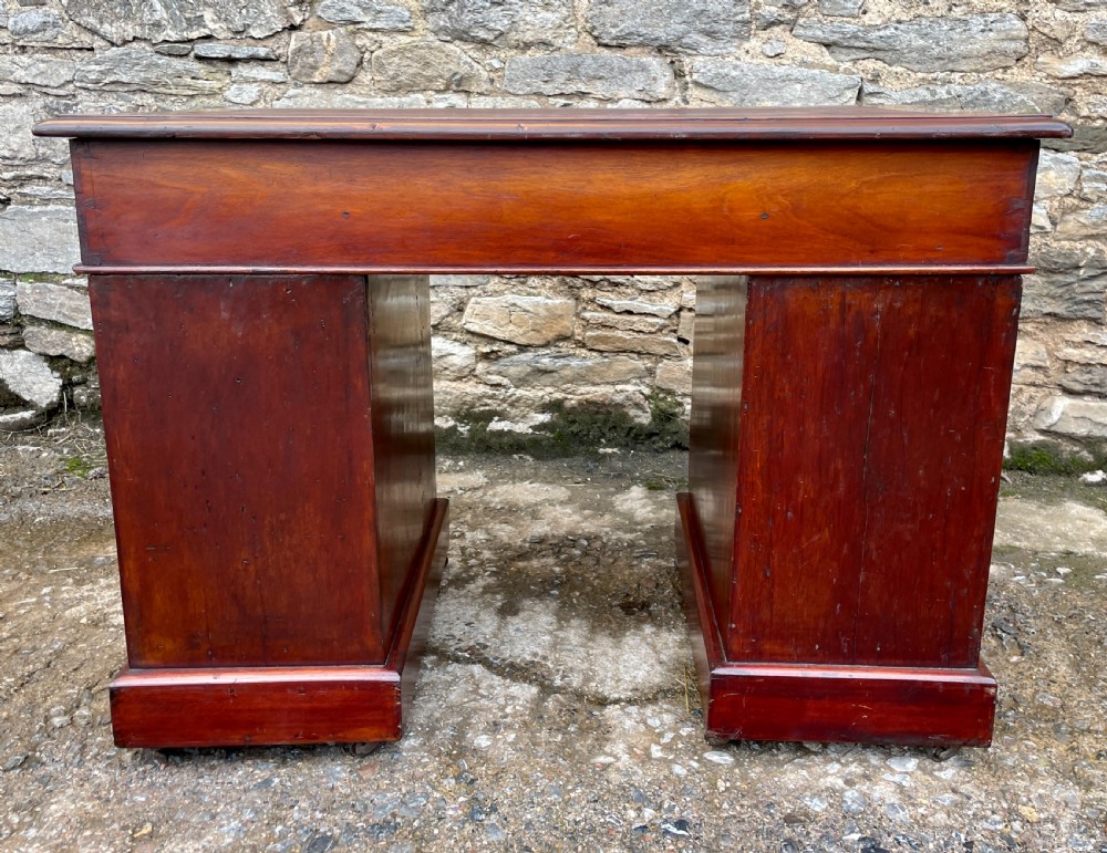 Victorian Mahogany Pedestal Desk View XI
