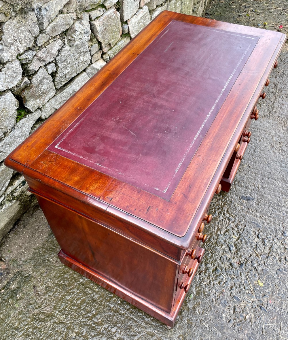 Victorian Mahogany Pedestal Desk View XVIII