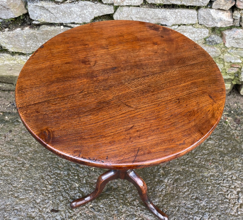 Georgian Oak Wine Table View XIII