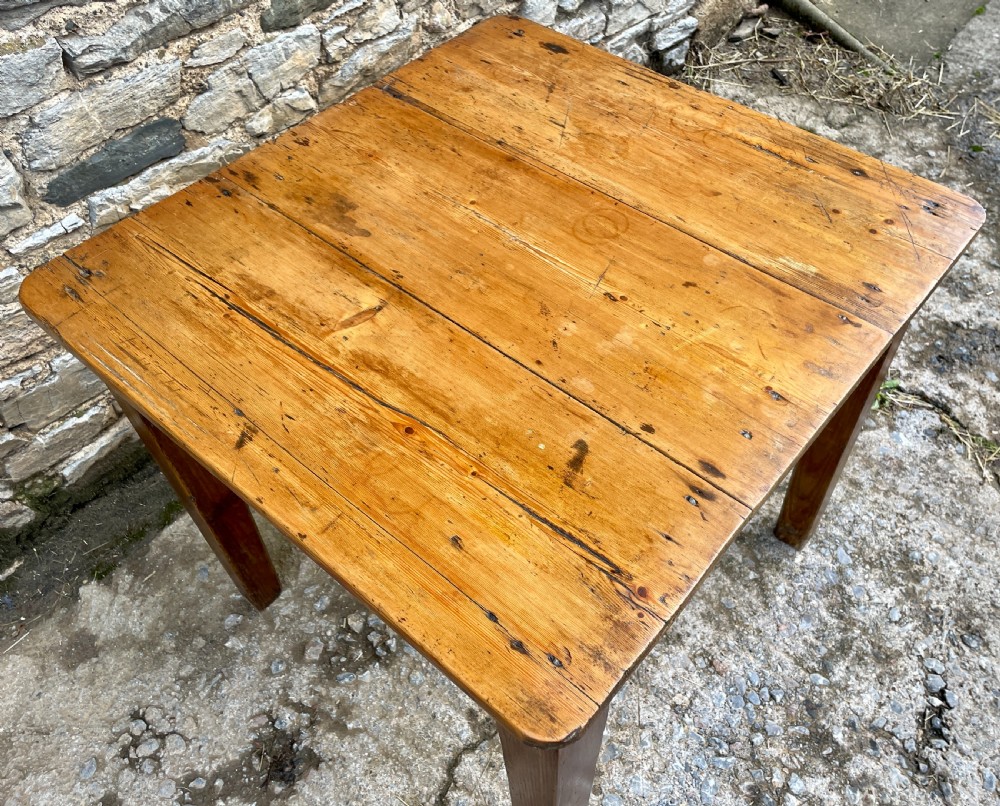 Small Antique Pine Table View VI