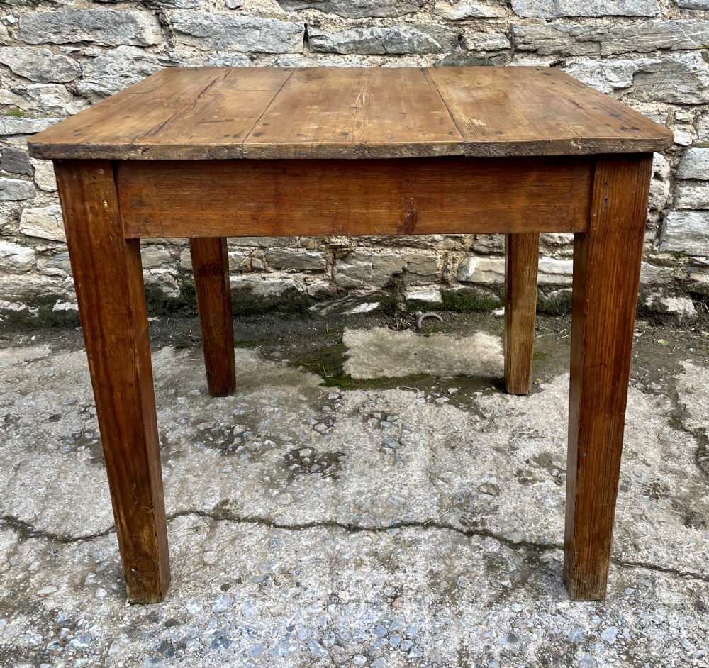 Small Antique Pine Table View X