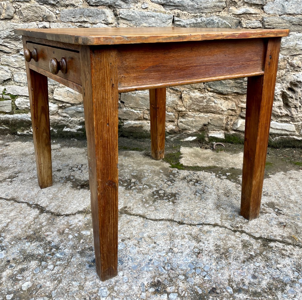 Small Antique Pine Table View XVI