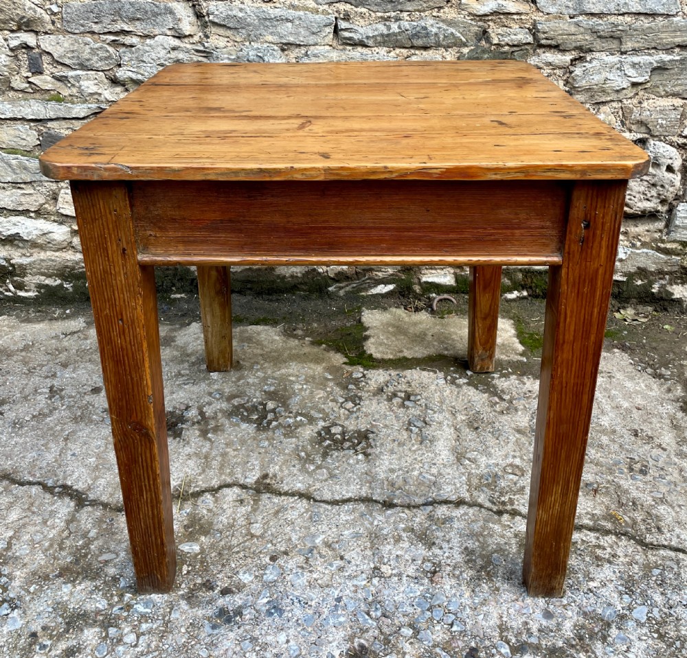 Small Antique Pine Table View XVII