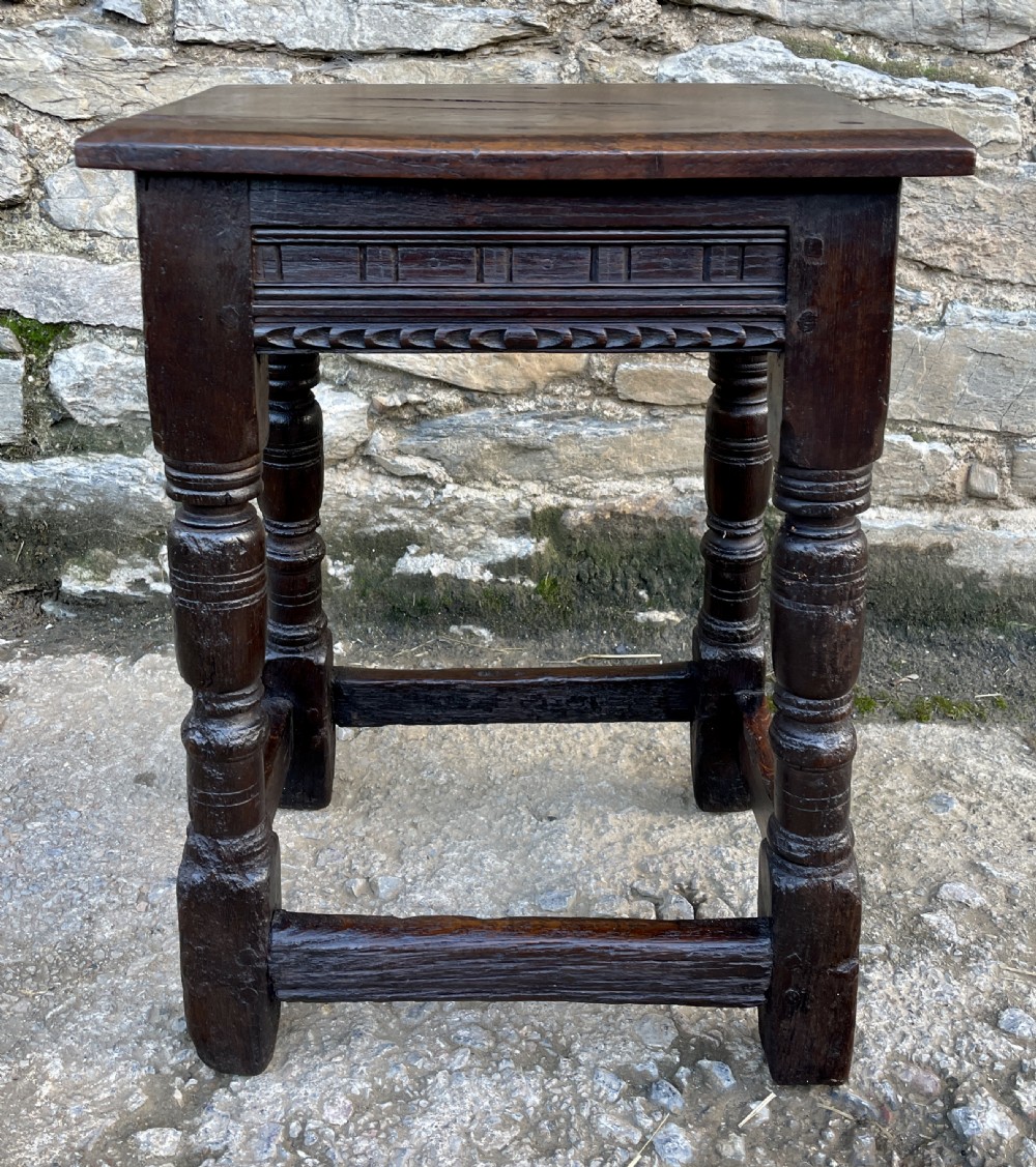 17th Century Oak Joint Stool View II