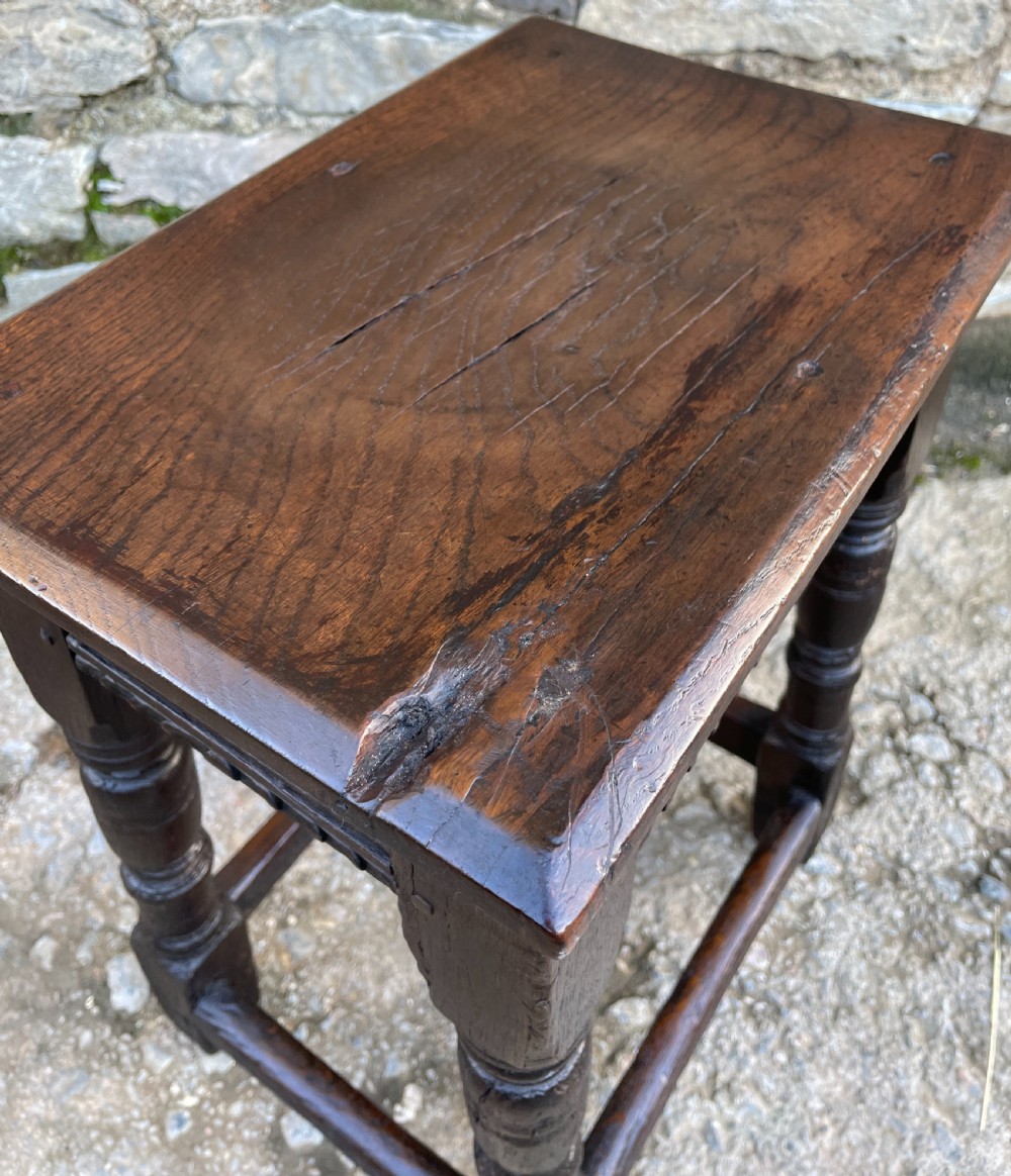 17th Century Oak Joint Stool View XII