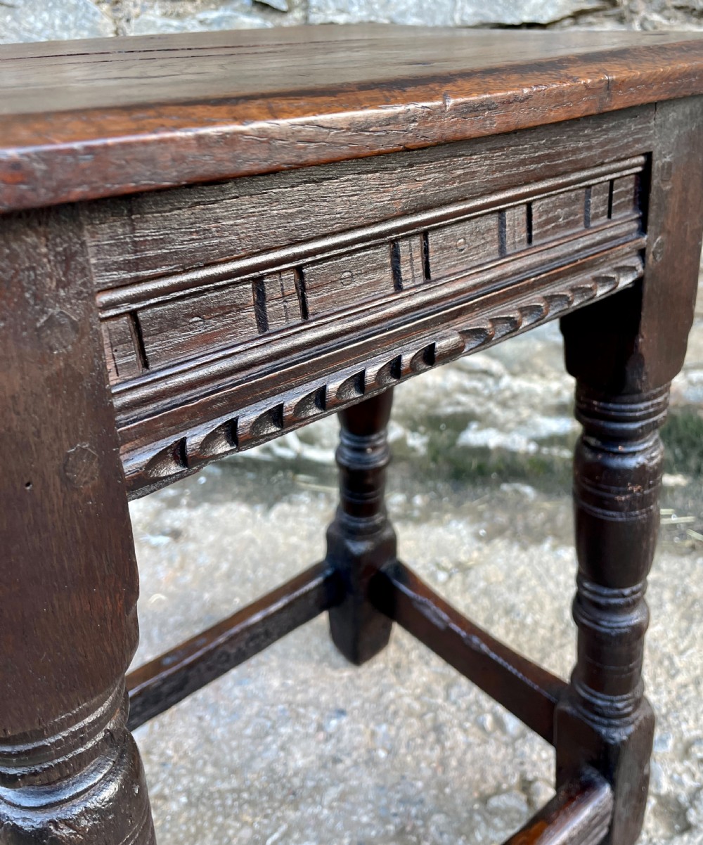 17th Century Oak Joint Stool View XIV