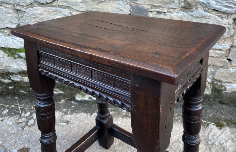 17th Century Oak Joint Stool View XVII