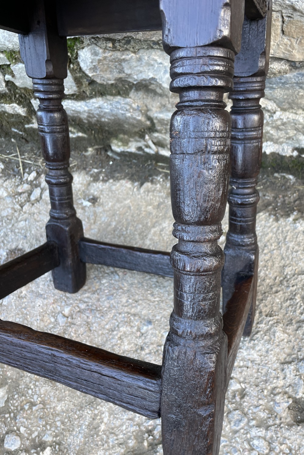 17th Century Oak Joint Stool View XVIII