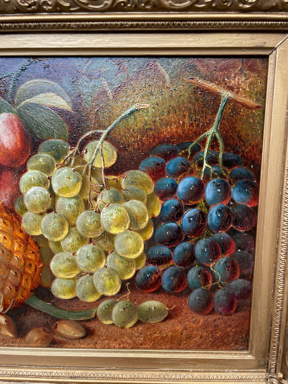 Antique Still Life Oil on Board View XVII