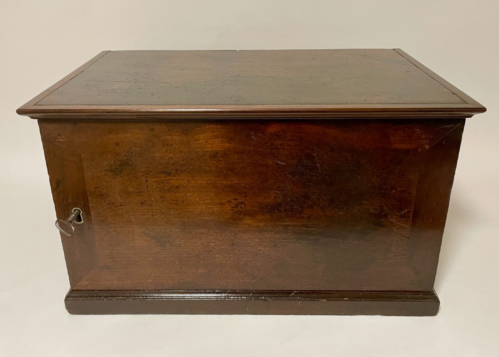 Georgian Mahogany Estate Cupboard Possibly Military