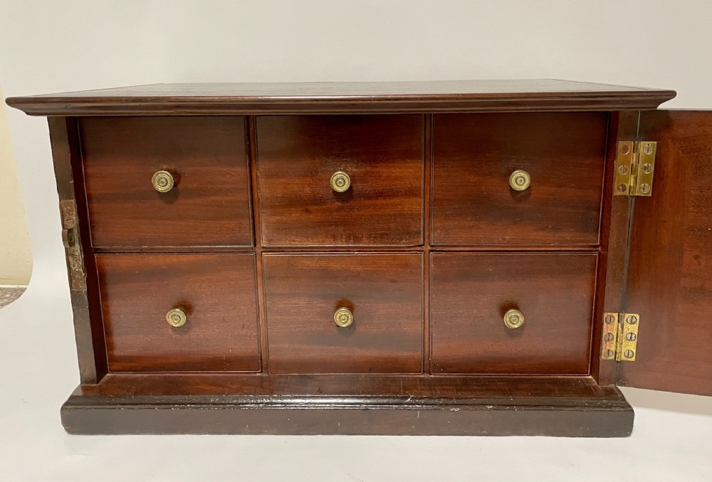 Georgian Mahogany Estate Cupboard Possibly Military View VI