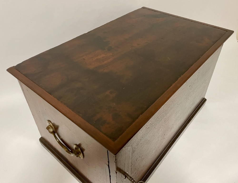 Georgian Mahogany Estate Cupboard Possibly Military View X