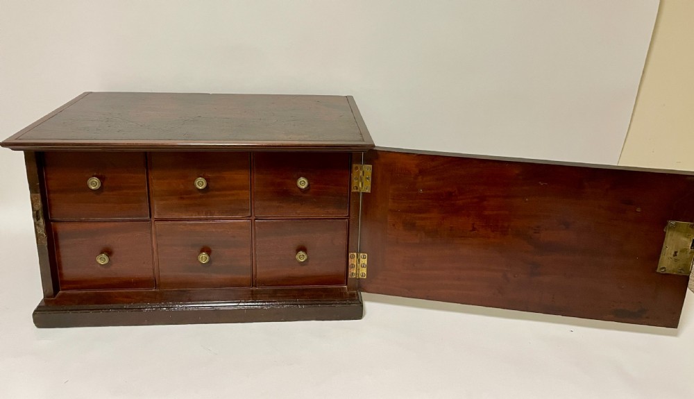 Georgian Mahogany Estate Cupboard Possibly Military View XI