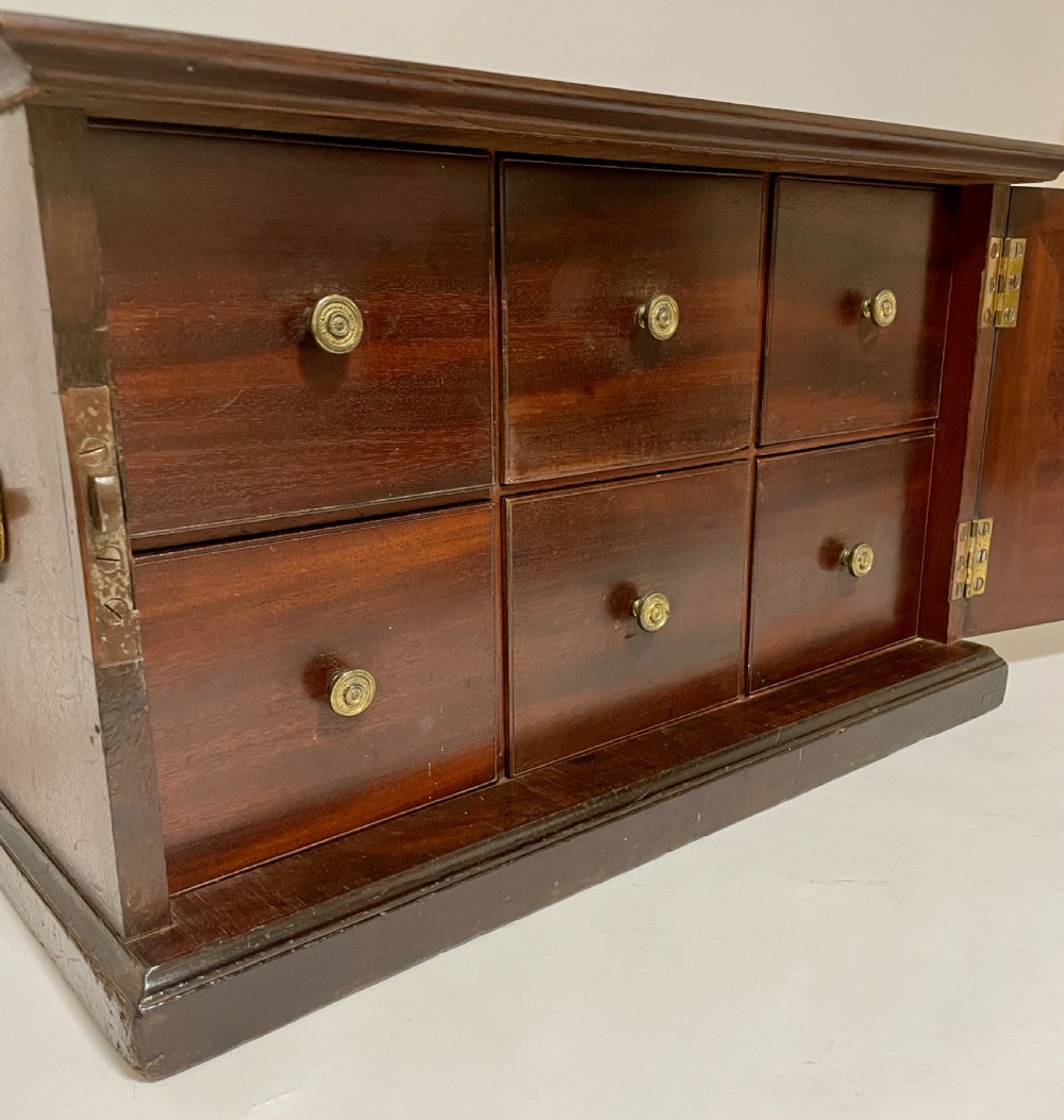 Georgian Mahogany Estate Cupboard Possibly Military View XIX