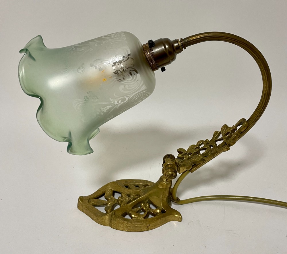 Antique Art Nouveau Style Brass Light View IV