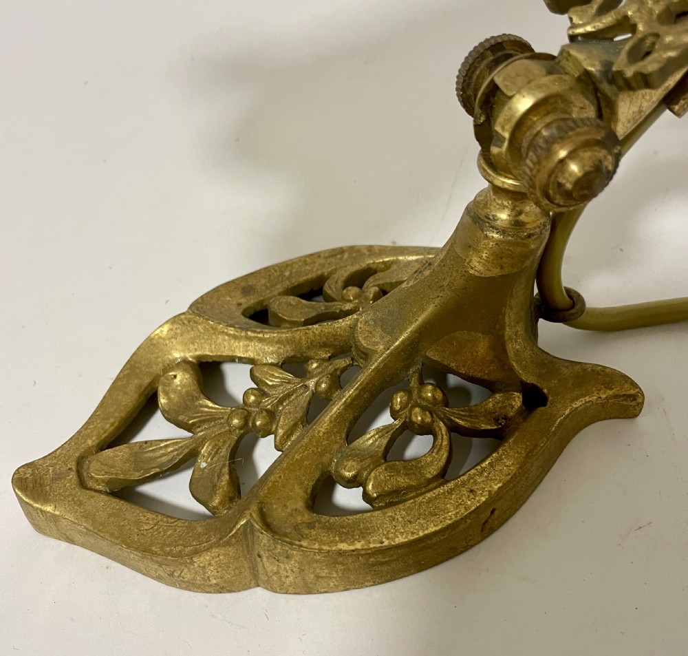 Antique Art Nouveau Style Brass Light View VII