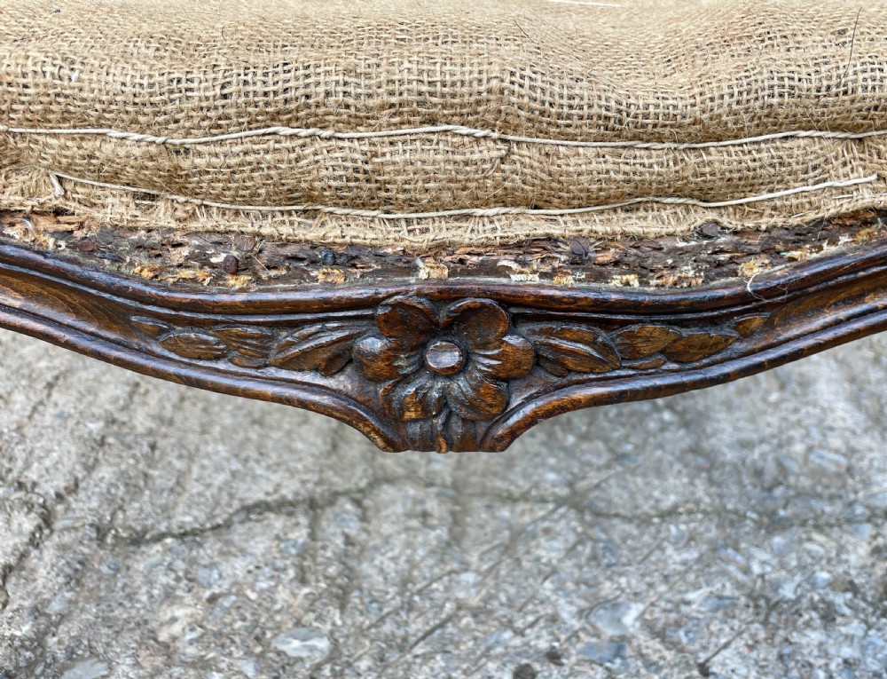 Antique Carved Centre / Foot Stool View V