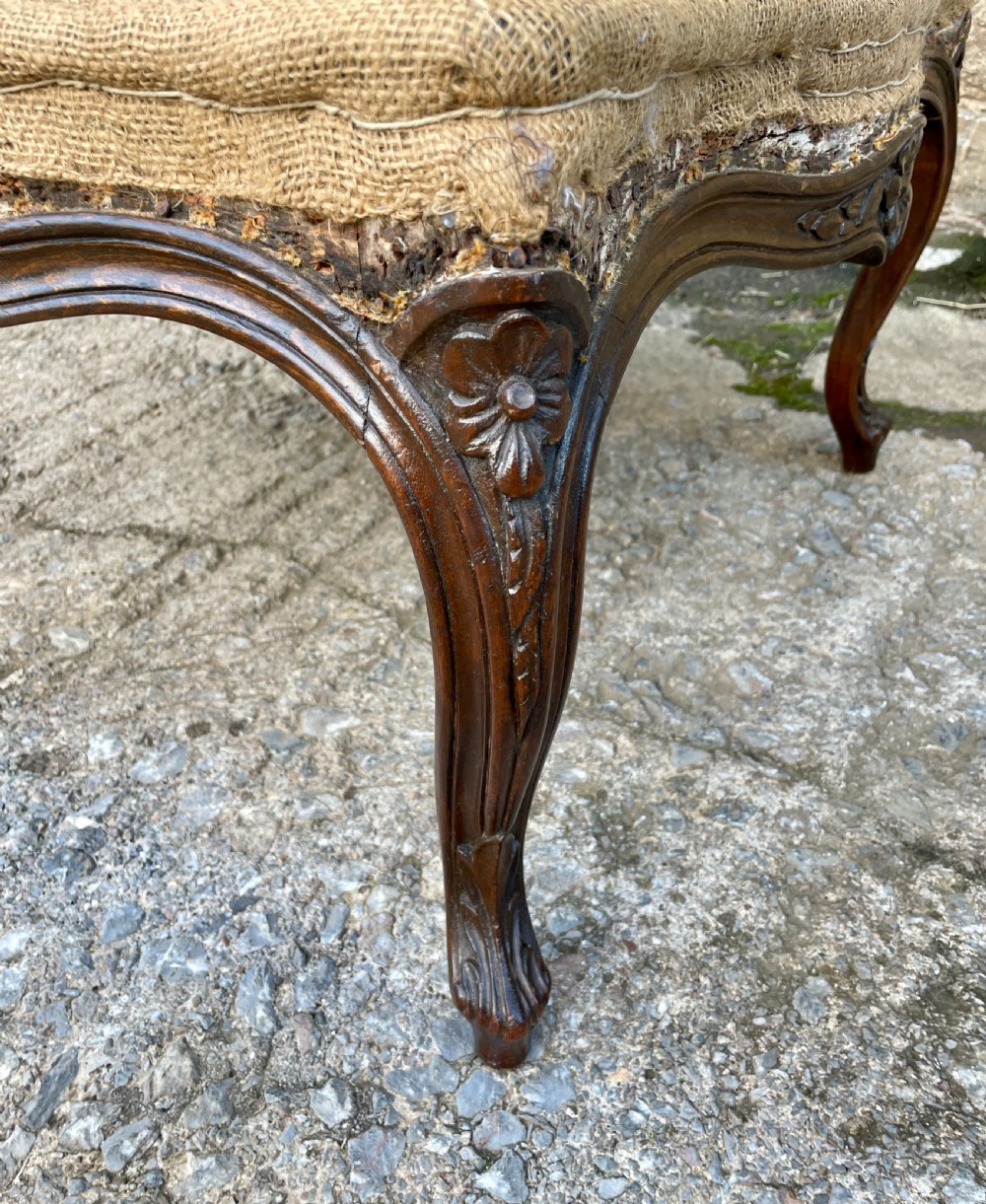 Antique Carved Centre / Foot Stool View VI