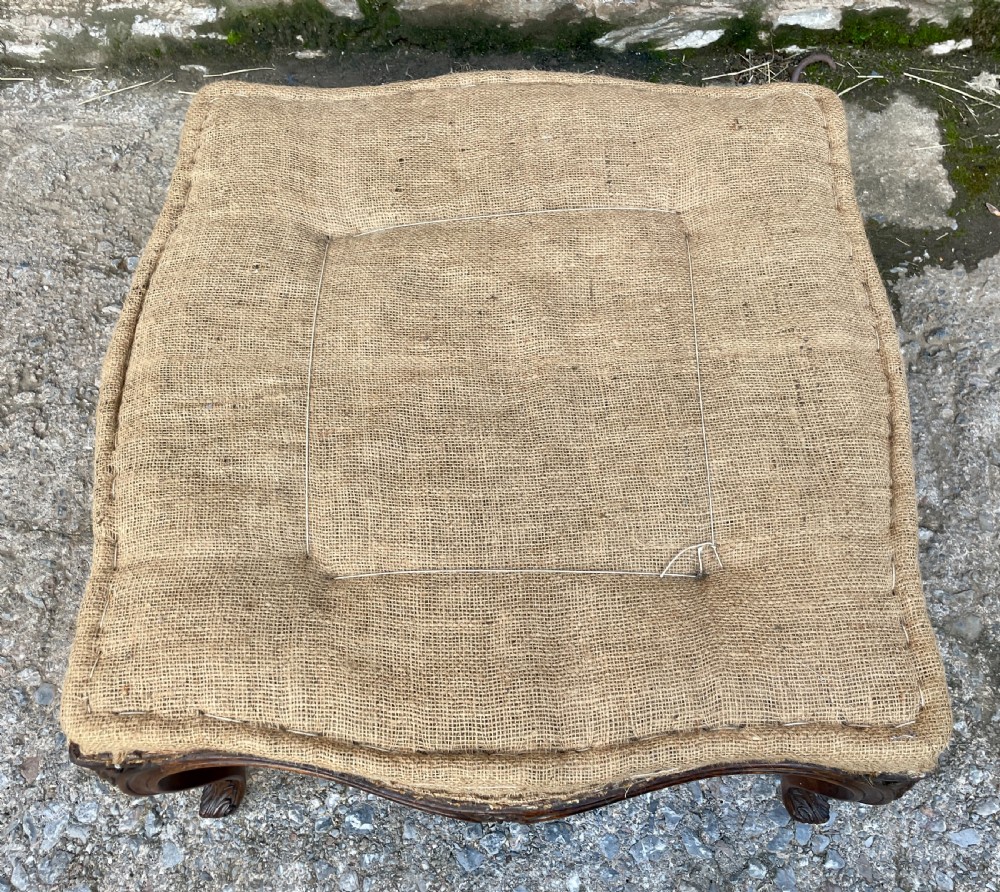 Antique Carved Centre / Foot Stool View VII