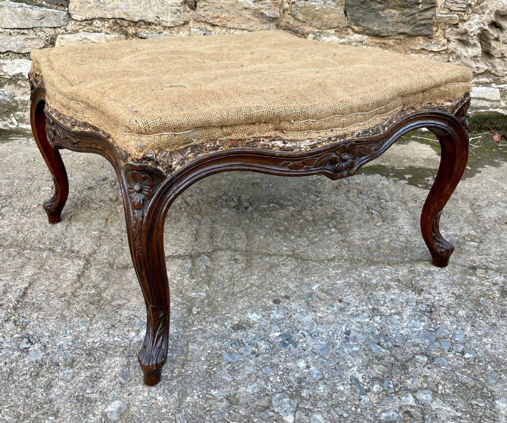 Antique Carved Centre / Foot Stool View VIII