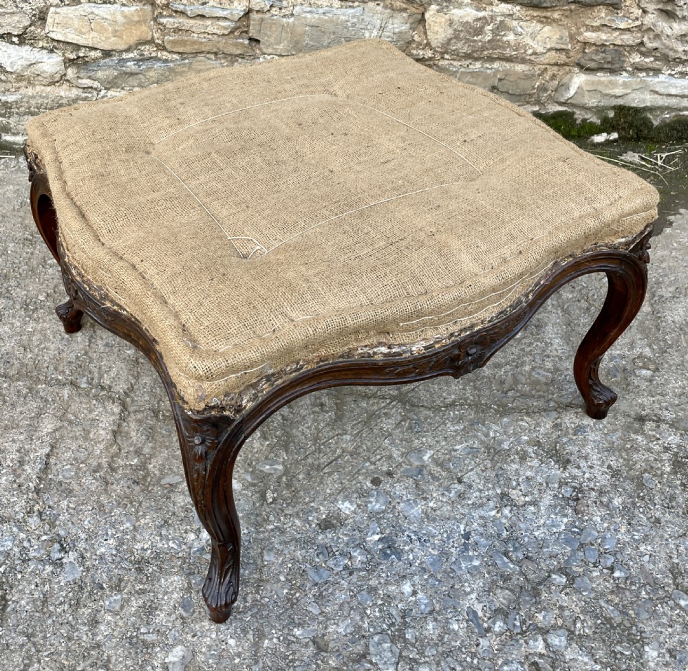 Antique Carved Centre / Foot Stool View XIII
