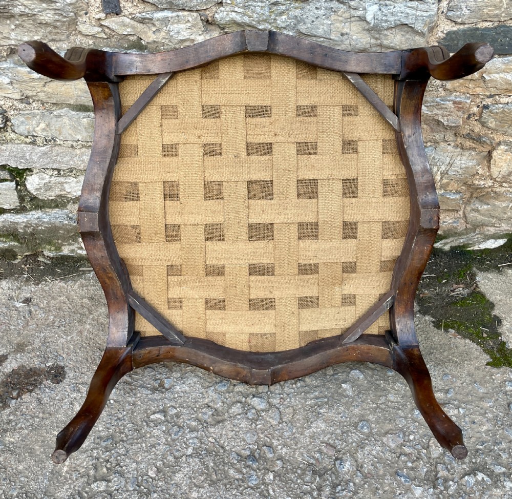 Antique Carved Centre / Foot Stool View XVI