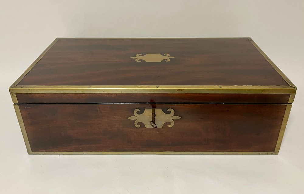 Georgian Mahogany Writing Slope with Secret Drawers