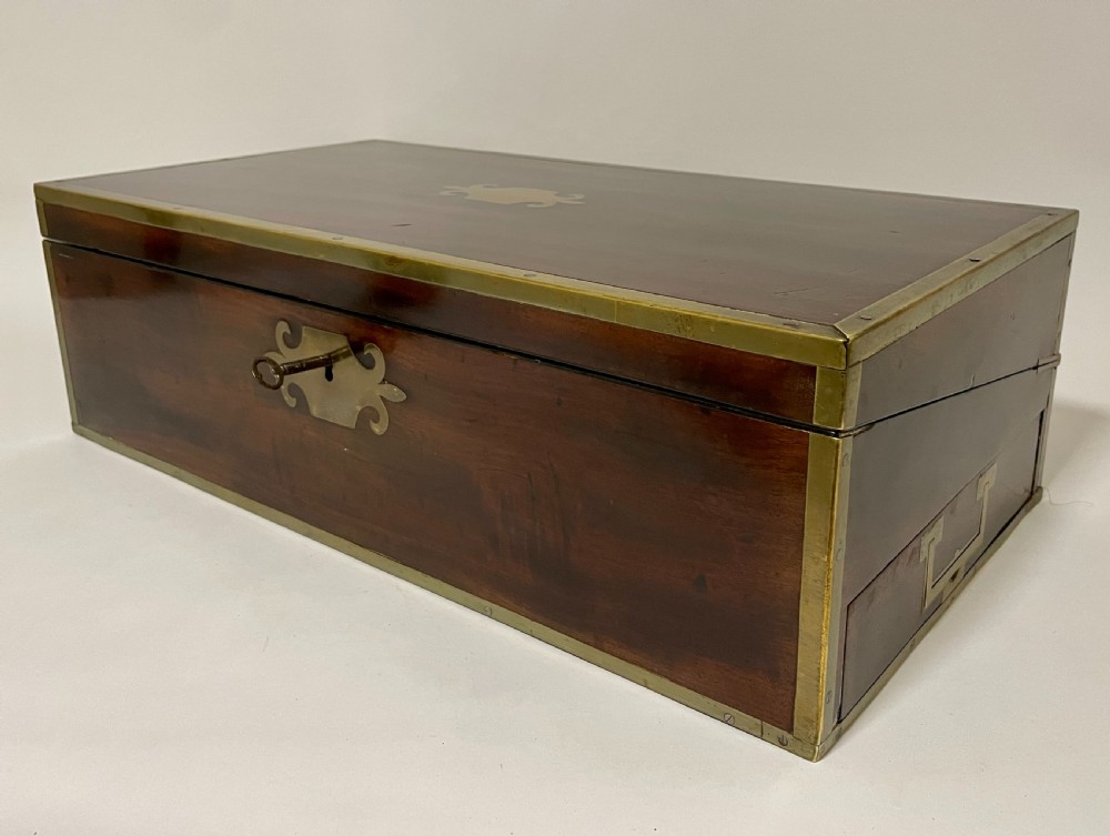 Georgian Mahogany Writing Slope with Secret Drawers View III