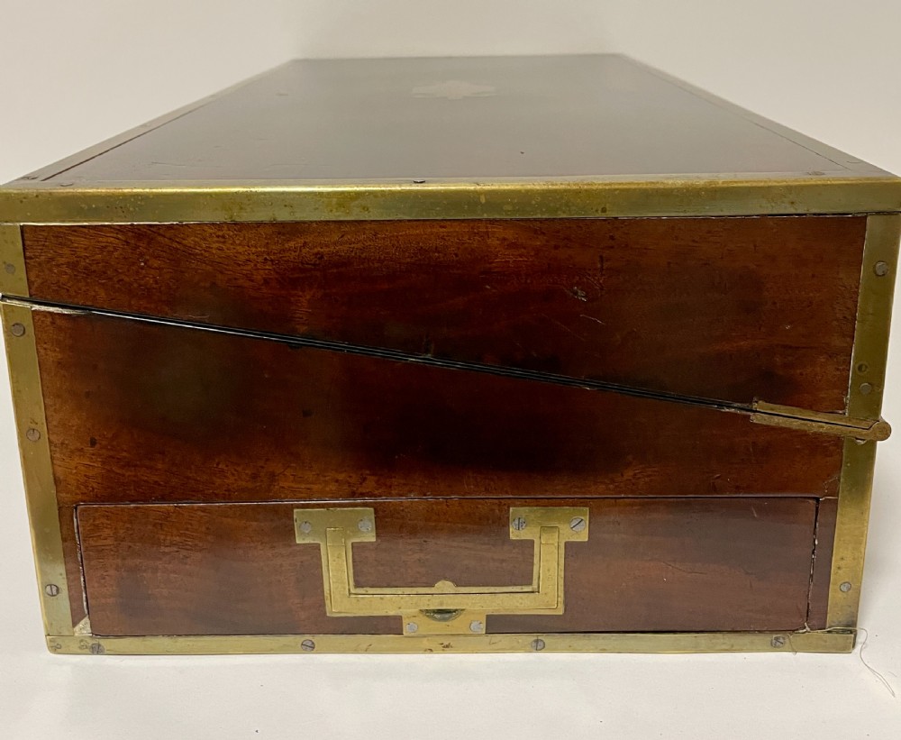 Georgian Mahogany Writing Slope with Secret Drawers View V