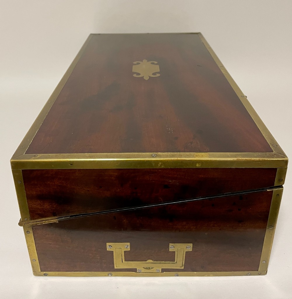 Georgian Mahogany Writing Slope with Secret Drawers View VI