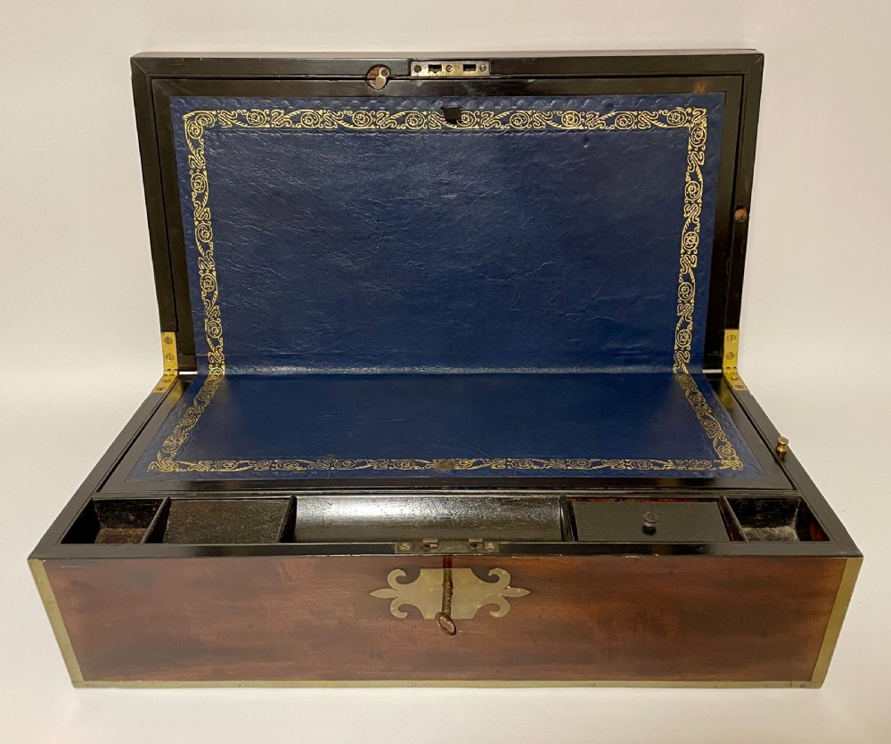 Georgian Mahogany Writing Slope with Secret Drawers View IX