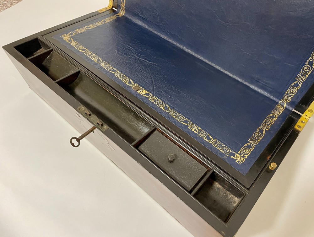 Georgian Mahogany Writing Slope with Secret Drawers View XII