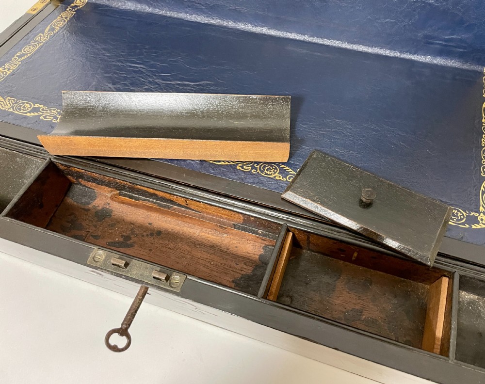 Georgian Mahogany Writing Slope with Secret Drawers View XIII