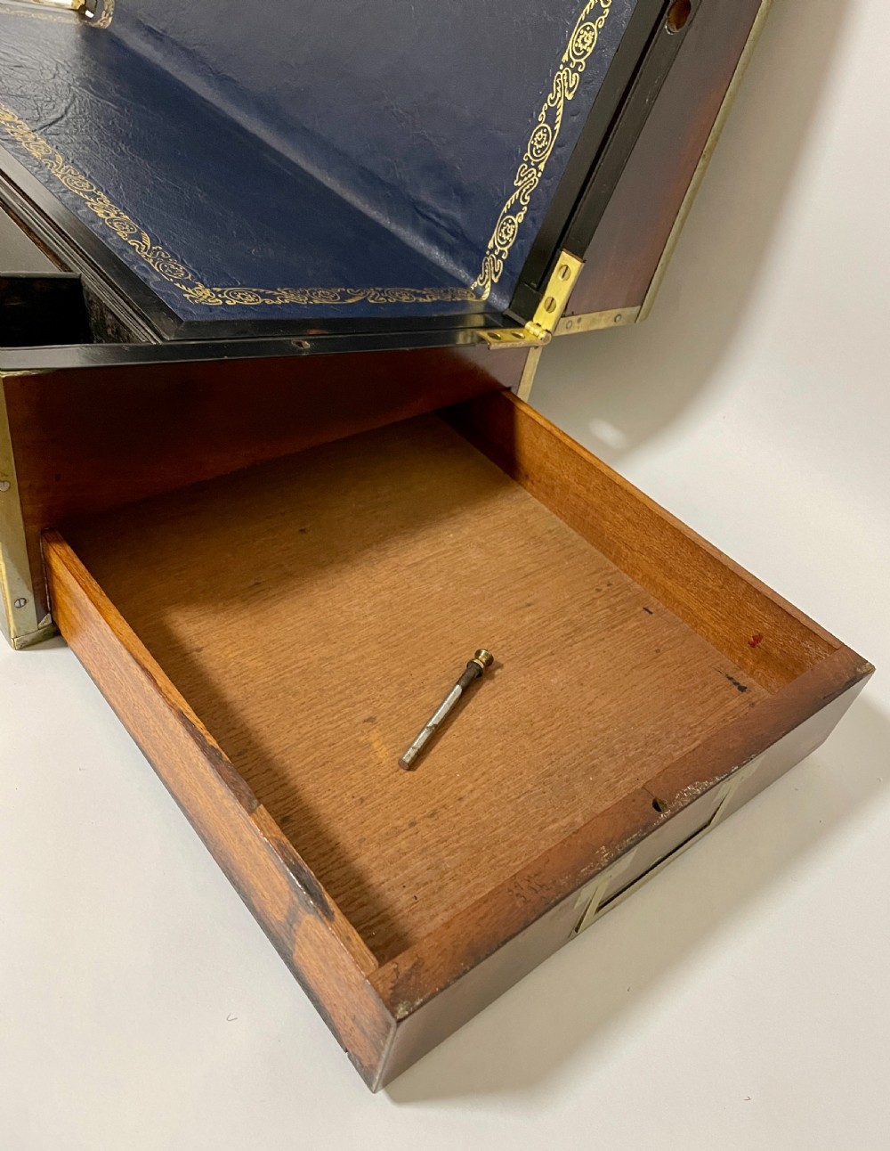 Georgian Mahogany Writing Slope with Secret Drawers View XVI