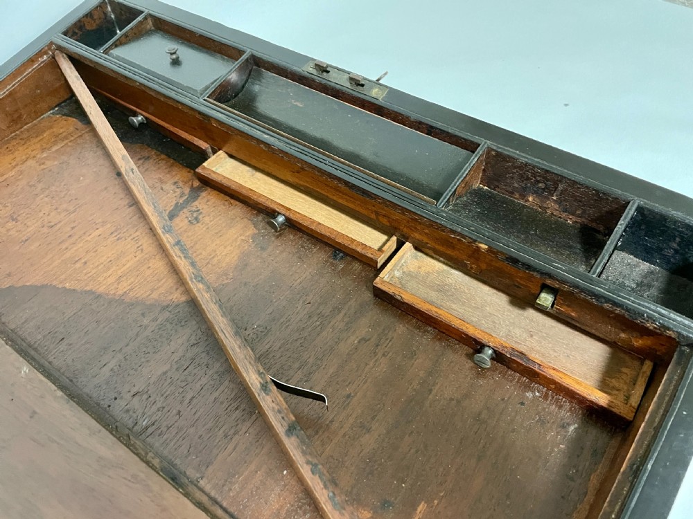 Georgian Mahogany Writing Slope with Secret Drawers View XXI