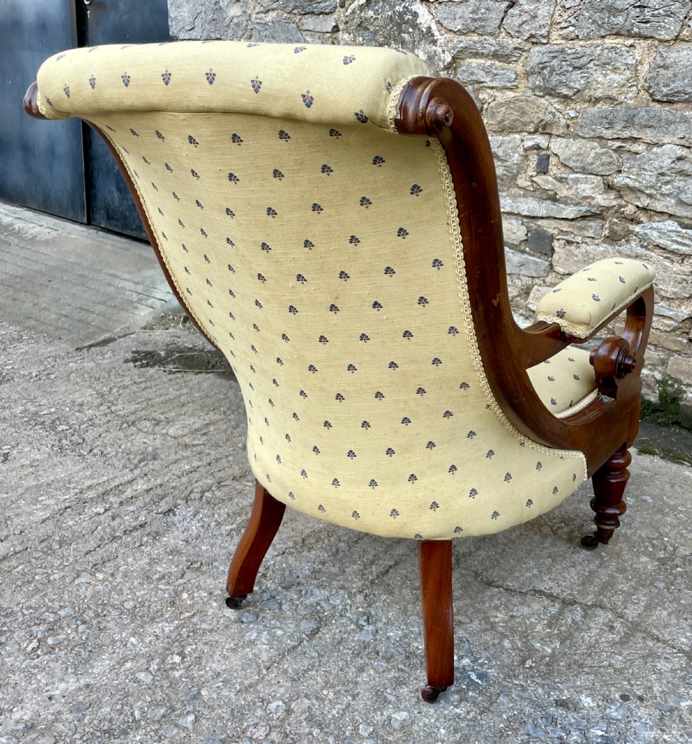 Victorian Mahogany Framed Armchair View VII