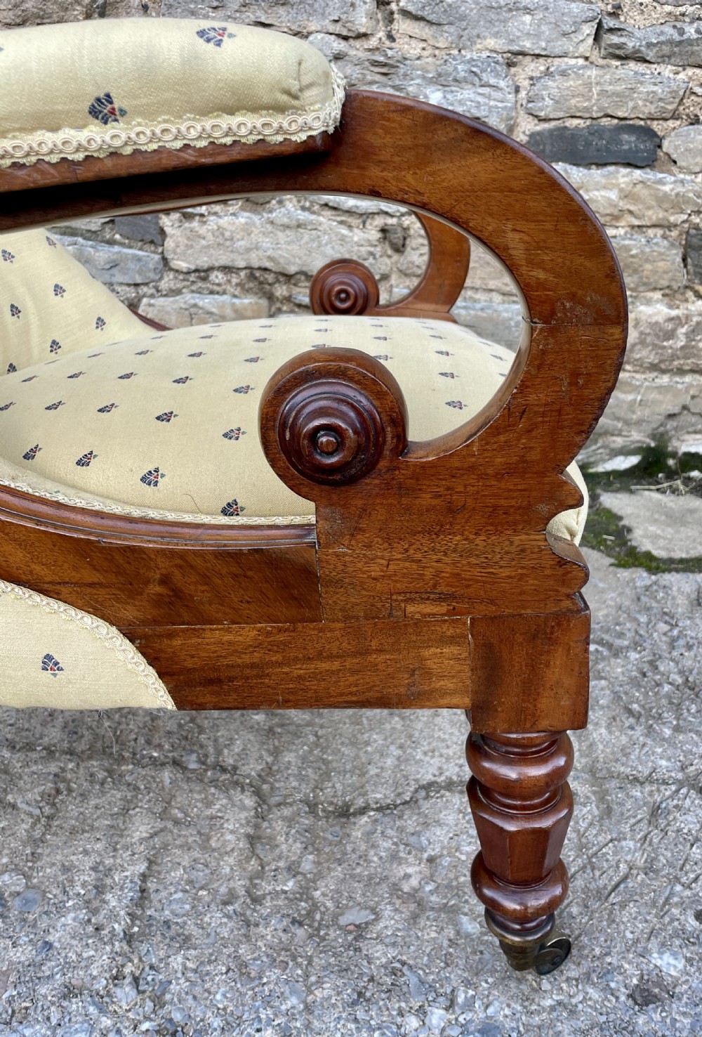 Victorian Mahogany Framed Armchair View XI