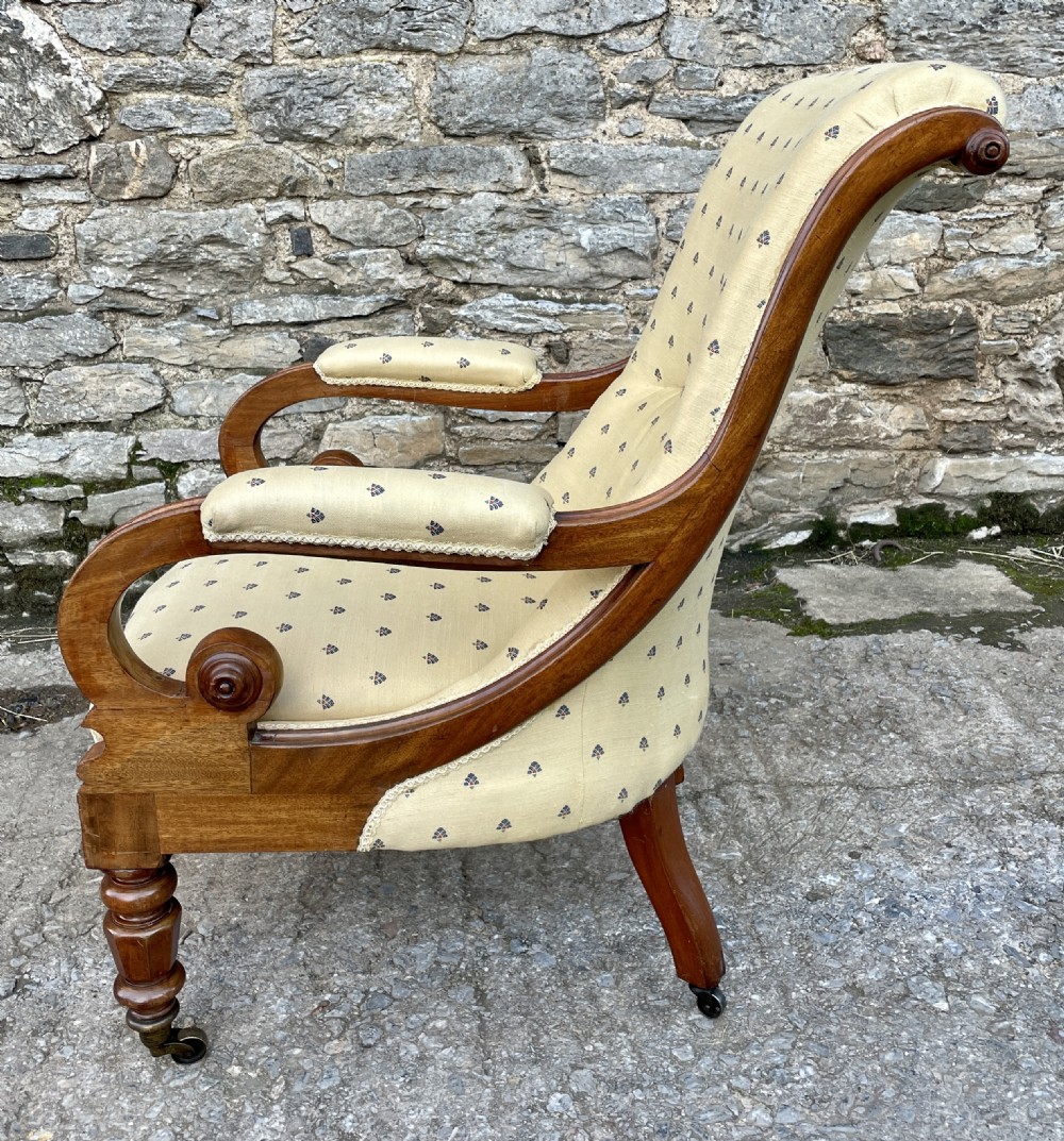 Victorian Mahogany Framed Armchair View XIV