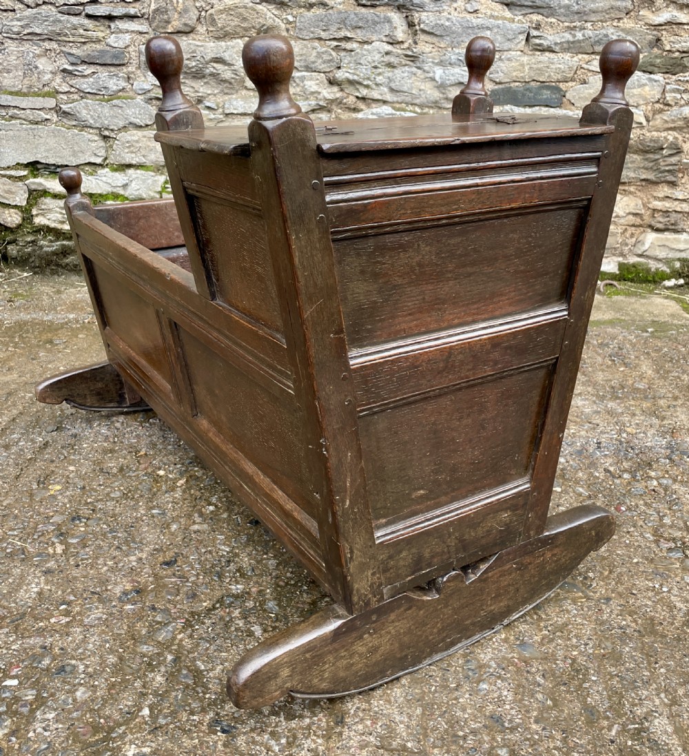 18th Century Oak Cradle View XVI