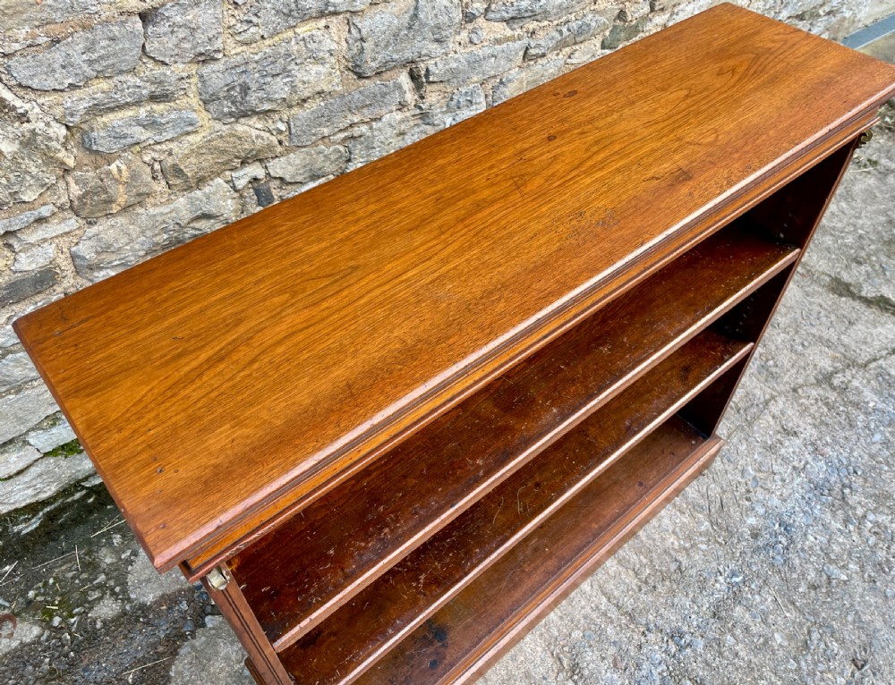 Victorian Walnut Open Bookcase View VIII