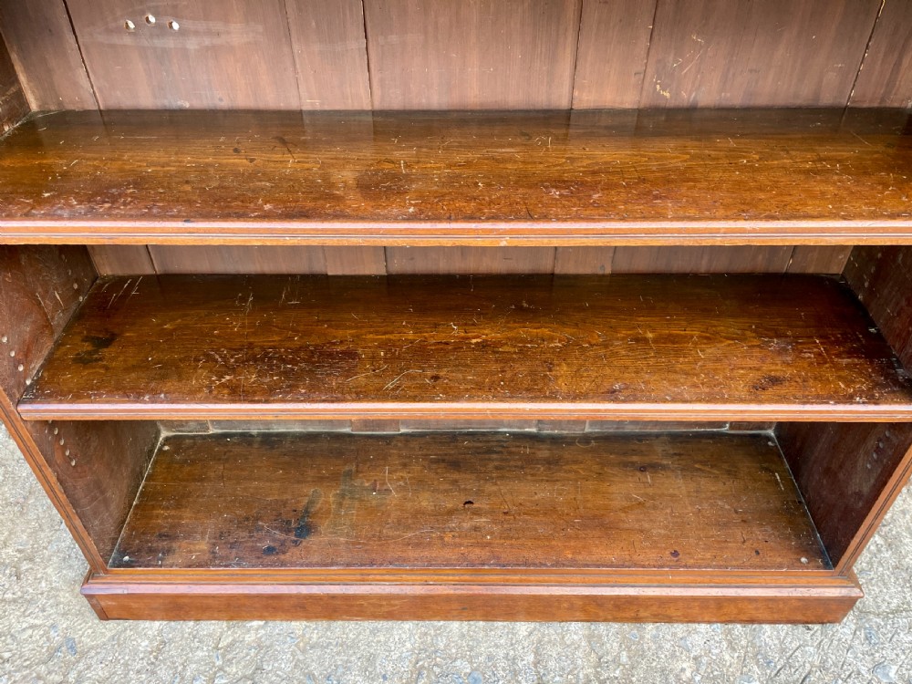 Victorian Walnut Open Bookcase View XI