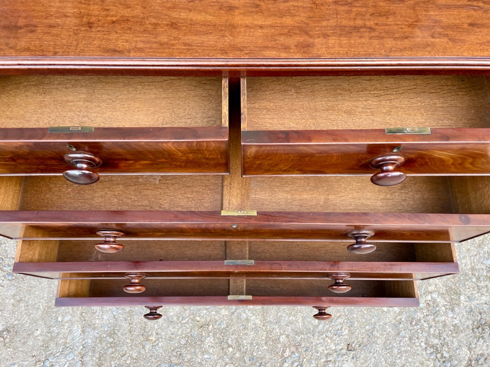 Victorian Flame Mahogany Chest of Drawers View XIII