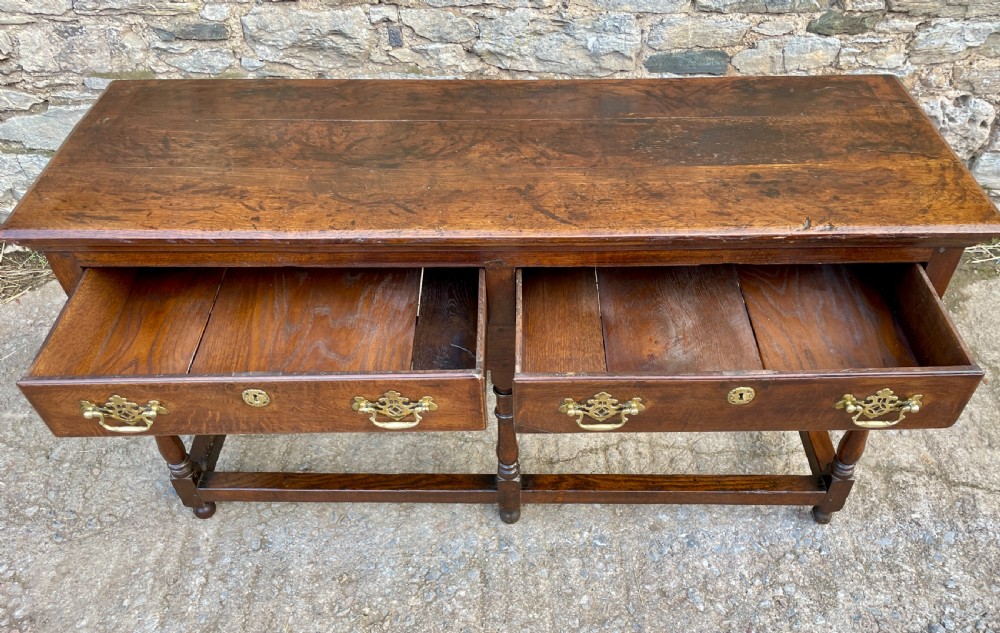 Georgian Oak Dresser Base View IX