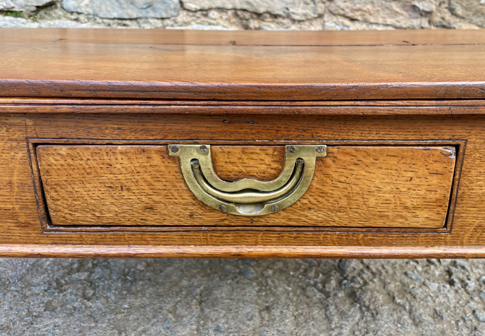 Antique Oak Fold-Over Coffee Table View III